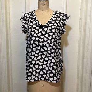 Kate Spade heart tunic top